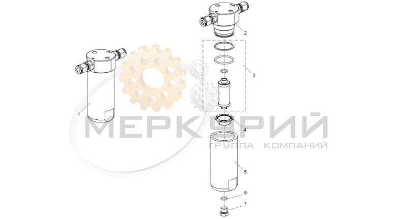 Фильтр газовый высокого давления ЯМЗ-53414 CNG
